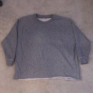 Secret Treasures Heather Gray Scoop Neck Sweatshirt